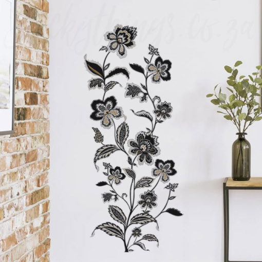 Looks Embroided Floral Wall Sticker in a longe