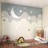 Little Dreamer Wallpaper Mural in a nursery