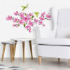 Pink Flowers Wall Art Stickers in a waiting area