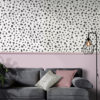 Irregular Dots Wallpaper in a lounge