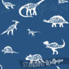 Close up of the cool dinosaur names in the blue din dictionary wallpaper