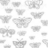 Detail in the Glitter Butterfly Wall Vinyl