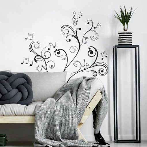 Music Notes Wall Stickers in a lounge