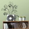 Music Notes Wall Decal in a music room