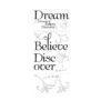 Roommates Peel and Stick Dream Believe Discover Wall Sticker Sheets