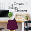 Dream Wall Decal in a home office