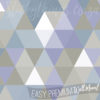 Close up of the Blues and Grey Geometric Wall Mural