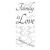 4 Sheets of the Family Quote Wall Art Decals