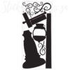 Sheet of the Giant Lampost Wall Decal - supplied in 6 parts plus 3 free scrolls