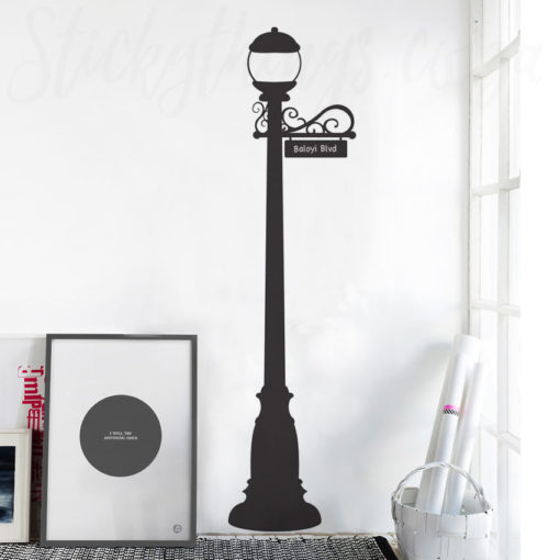 Lamp Post Wall Sticker in a lounge