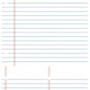 Close-up of the lined notepad self adhesive whiteboard sticker
