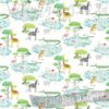 Showing all the animals in this kids safari wallpaper