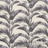 Banana Palm Leaves Wallpaper in charcoal and off-white