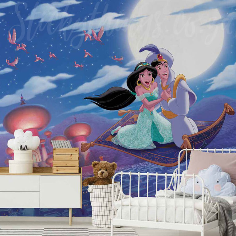 Aladdin Wall Mural in a children's bedroom