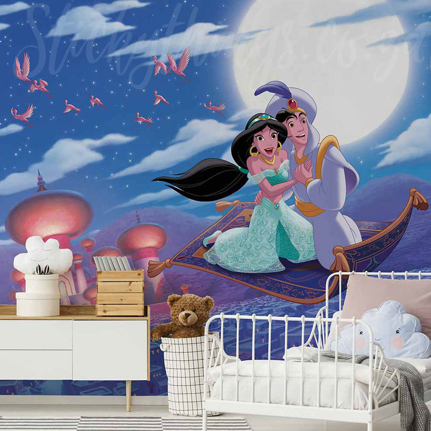 Disney Aladdin Wall Mural - Jasmine Magic Carpet Ride Wallpaper Mural