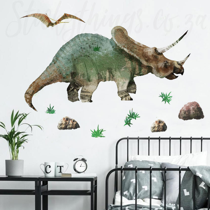 Dinosaur Wall Stickers Dino Educational Names Types Bedroom