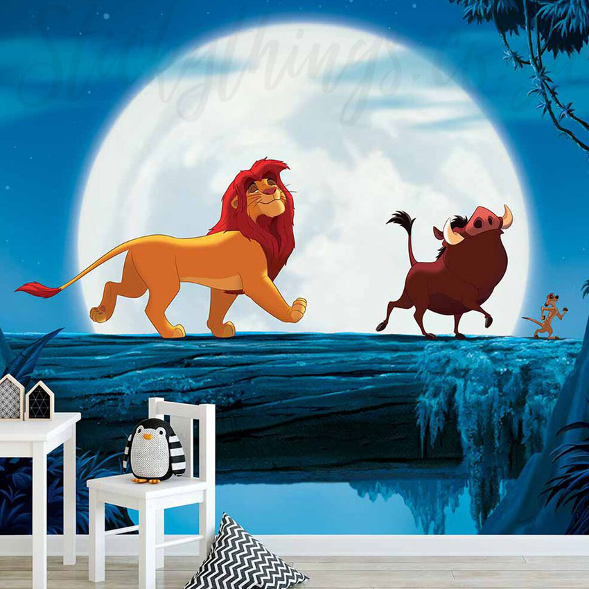 Lion King Wall Mural Disney Hakuna Matata Wallpaper - Disney Lion King Wall Stickers