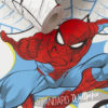Close up of the web and Comic style in theSpiderman Wallpaper