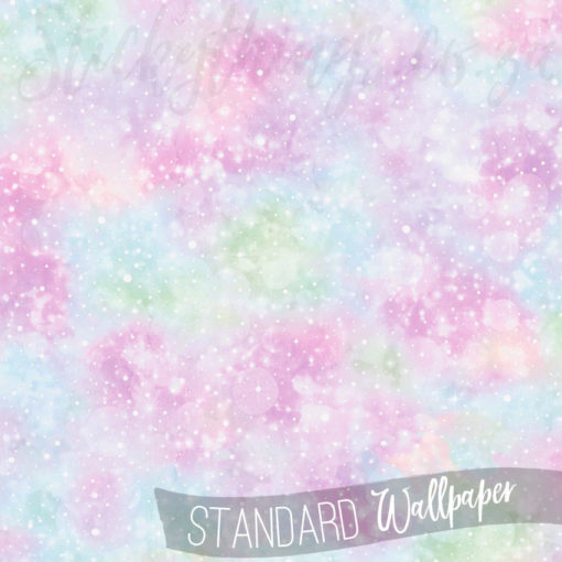 Pink Glitter Skies Wallpaper - Nebula Stars Iridescent Pink Wallpaper