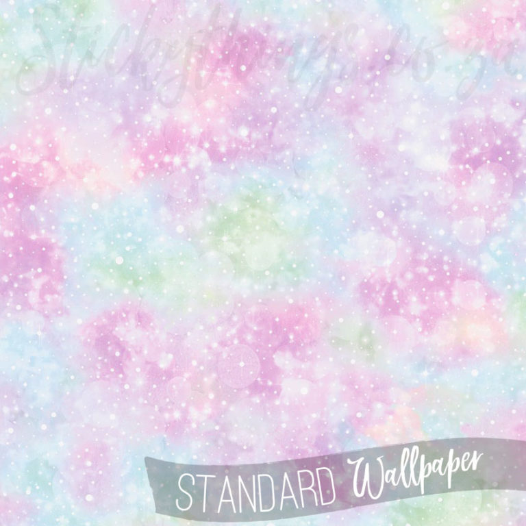 Close up of the soft pastel clouds in the Pink Glitter Skies Wallpaper