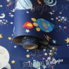 Rockets, Stars, Astronauts in the Space Glow in the Dark Wallpaper