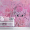 Tinkerbell Wallpaper Mural in a Baby Room