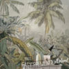 Jungle scene of the Vintage Tropical Wall Mural