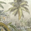 Close up of the Palm Tree in the Vintage Tropical Wall Mural