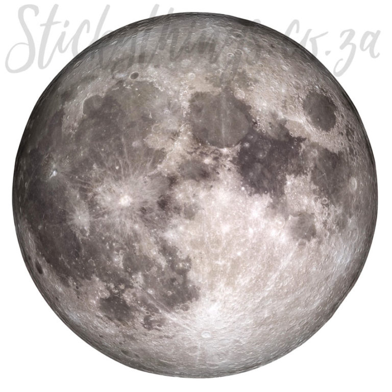 Round Moon Wall Art Sticker available in 3 sizes