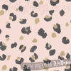 A close up of Pink and Metallic Gold Spots Wallpaper