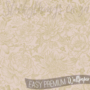 Pink and Gold Floral Wallpaper - Gold Pink Flower Wallpaper