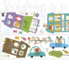 2 Sheets of Cars and Buildings Wall Decals