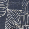 A close up of Sapphire Silver Leaf Wallpaper