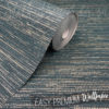 Roll of Green Silver Grasscloth Wallpaper up close