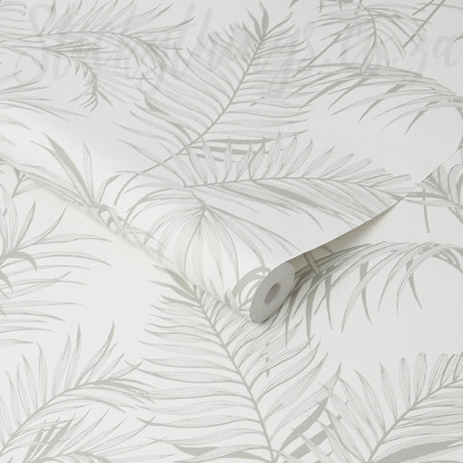 Roll of Handdrawn Palm Leaves Wallpaper