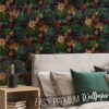 Graham and Brown Tropical Wallpaper on a bedroom wall