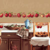Peel and Stick Apple Wall Decals in a country kitchen