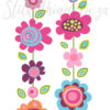 A close up of Floral Locker Sticker