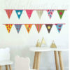 Funky Bunting Wall Decals on a wall