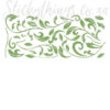 A sheet of Peel and Stick Leaves Wall Decals