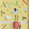 A close up of Animal Alphabet Wall Stickers in a playroom