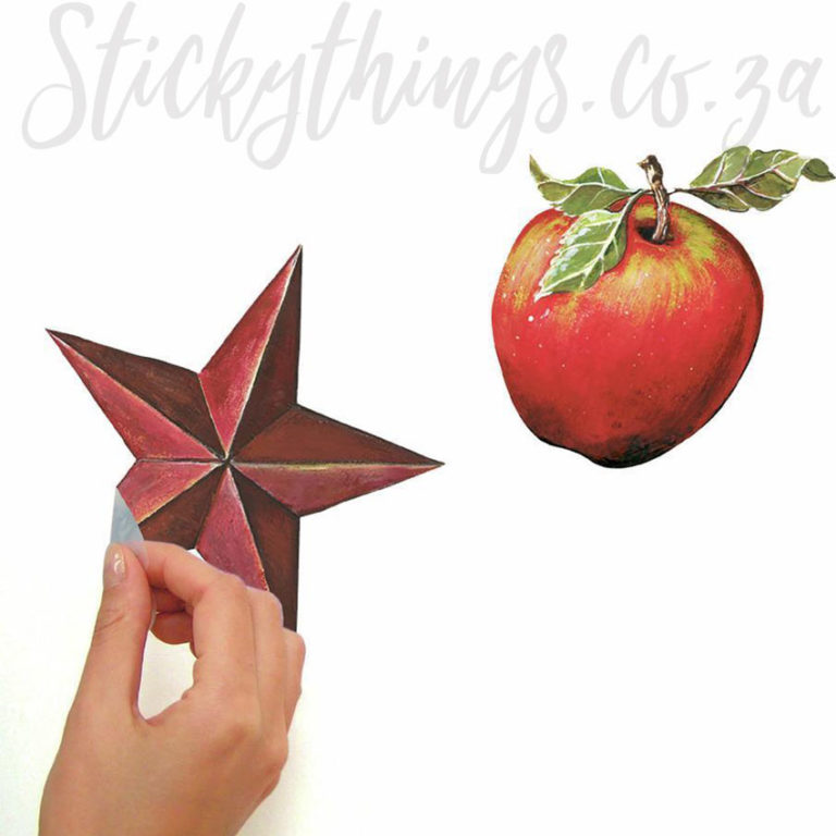 Super easy peel and stick Apples Kitchen Wall Art