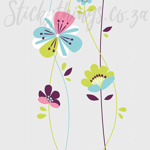 A close up of Roommates Flower Wall Sticker
