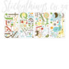 4 sheets of Peel and Stick Kids Alphabet Decals
