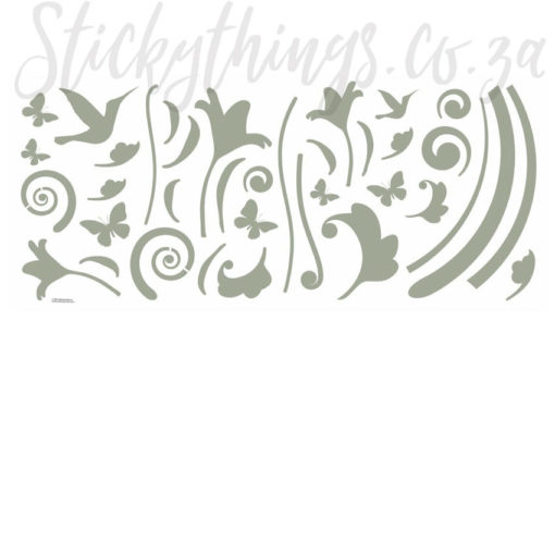 A sheet of Peel and Stick Branch Decal