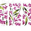 A close up of Pink Flowers Wall Sticker
