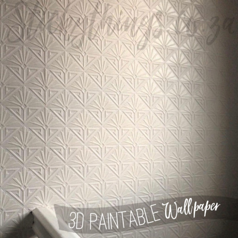 Deco Paradiso Paintable Wallpaper on a wall