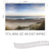 Size and Graphics of Beach Scene Photo Mural