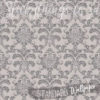 A close up of Charcoal Cream Damask Wallpaper