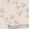 A close up of Grey and Pink Tulip Flowers Wallpaper